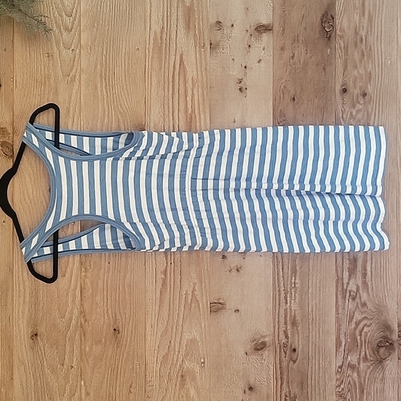 Juicy Couture Blue and White Striped Midi Dress Size Small - Picture 5 of 6